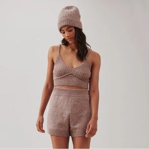 NWT Brightside Lounge Bra & Shorts Set